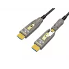 EQUIP HDMI 2.1 aktívny optický kábel 10 m – odnímateľný Type-D (Micro) + Type-A, 48 Gbit/s, 8K/60 Hz