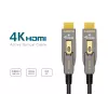 EQUIP HDMI 2.1 aktívny optický kábel 10 m – odnímateľný Type-D (Micro) + Type-A, 48 Gbit/s, 8K/60 Hz