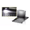 ATEN 8-portový 19 inch LCD KVM switch (USB - PS/2 VGA) s USB periférnym portom