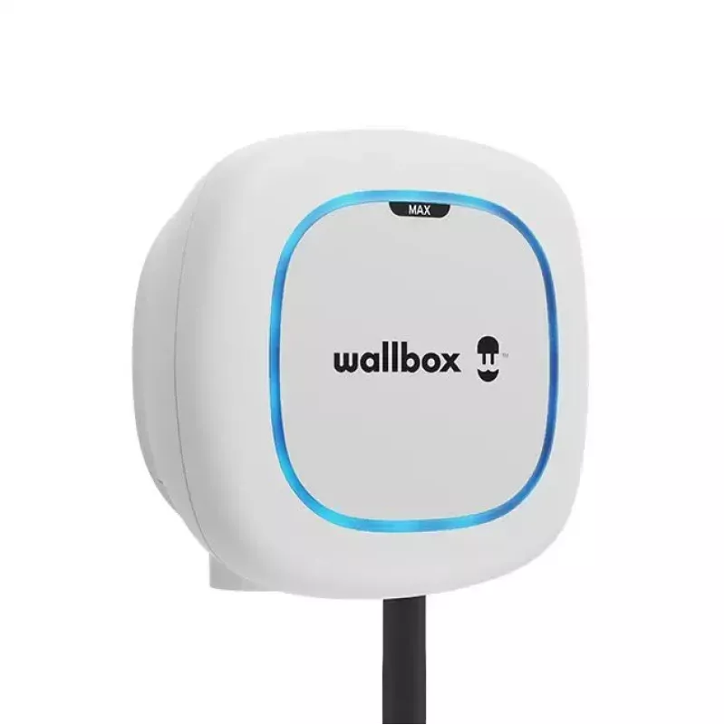 Wallbox Pulsar Max Wallbox 22 kW, Wi‑Fi & Bluetooth, 5 m kábel, IP54, IK10, Biela