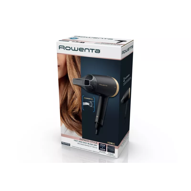 Rowenta Express Style CV1810 fén na vlasy 1600 W čierna, strieborná