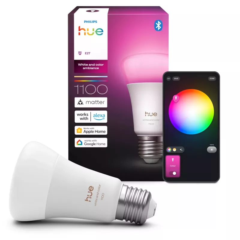 Philips Hue White and Colour Ambience A60 – E27 smart žiarovka – 1100