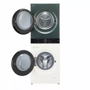 Práčka so sušičkou LG WT1210EGF voľne stojaca predné plnenie, 22 kg, 1400 ot/min, zelená/biela