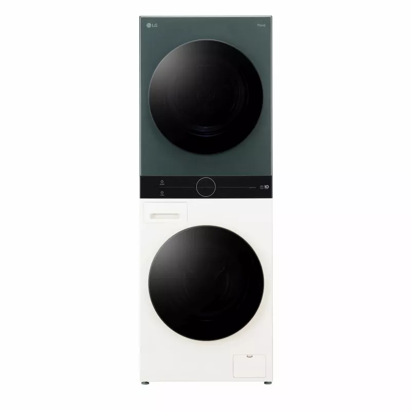 Práčka so sušičkou LG WT1210EGF voľne stojaca predné plnenie, 22 kg, 1400 ot/min, zelená/biela