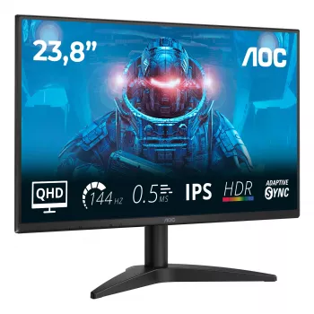 AOC B3 Q24B36X počítačový monitor 60,5 cm (23,8 palcov) 2560 x 1440 pixelov Quad HD LED čierny