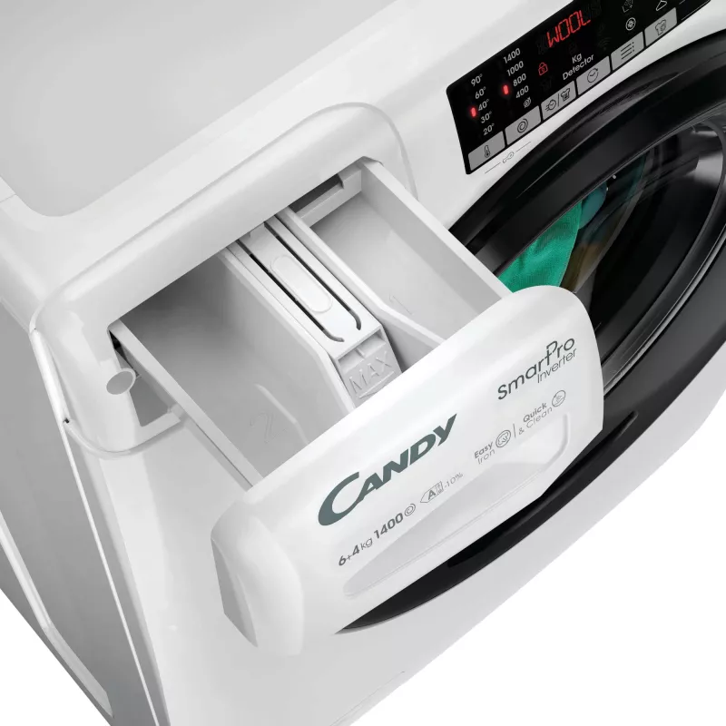 Candy Smart Pro CSOW44644TWMB6-S práčka so sušičkou voľne stojaca predné plnenie Biela