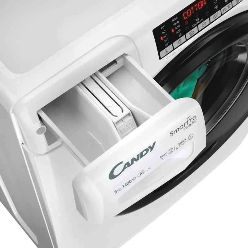 Candy Smart Pro Inverter CSO486TWMB6/1-S práčka predné plnenie 8 kg 1400 ot/min biela