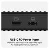 Puzdro na SSD Hyper HD2500GL pre M.2 PCIe SSD (USB4 Gen4, USB‑C) čierne