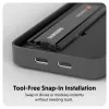 Puzdro na SSD Hyper HD2500GL pre M.2 PCIe SSD (USB4 Gen4, USB‑C) čierne