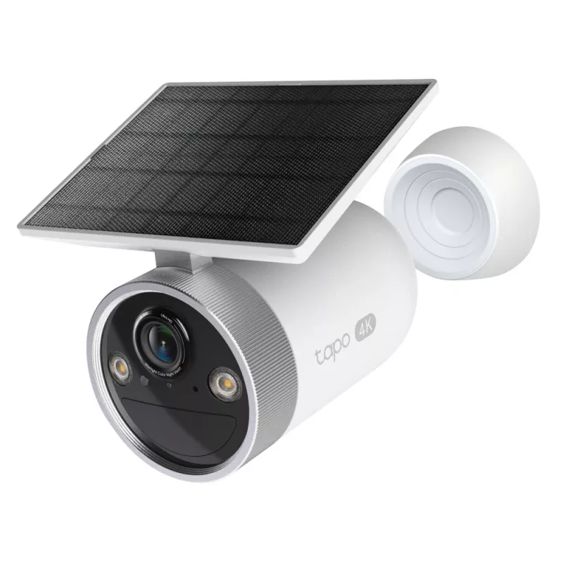 TP-Link Tapo Enhanced AI Solar Security Camera Ultra, bezdrôtová, Bullet, Wi-Fi, vonkajšia, 850 nm, 512 GB