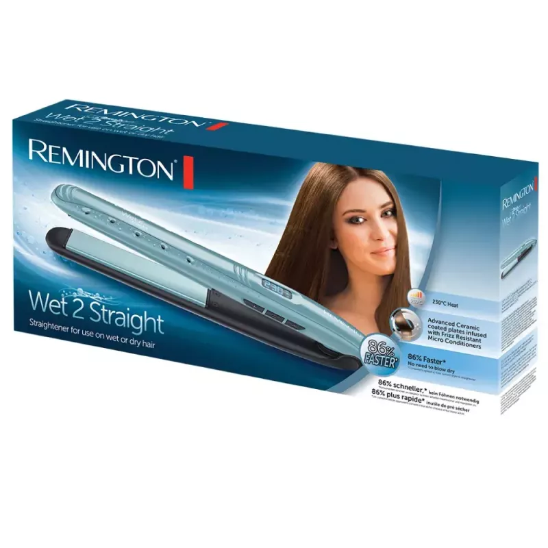 Žehlička na vlasy Remington S7300 teplá čierna modrá