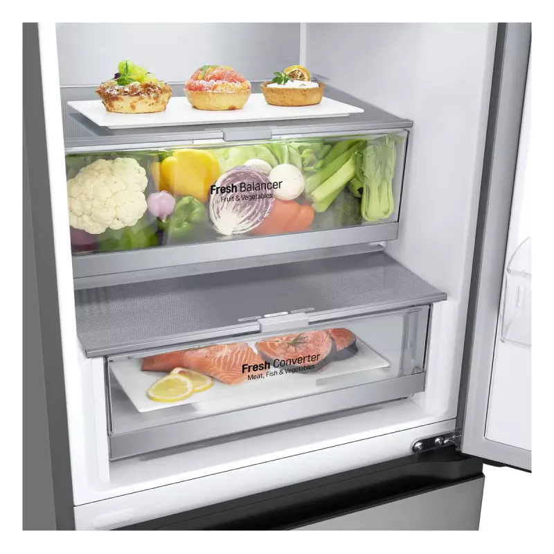 LG GBV7280CPY.APYQEUR chladnička s mrazničkou voľne stojaca 387 l nerez