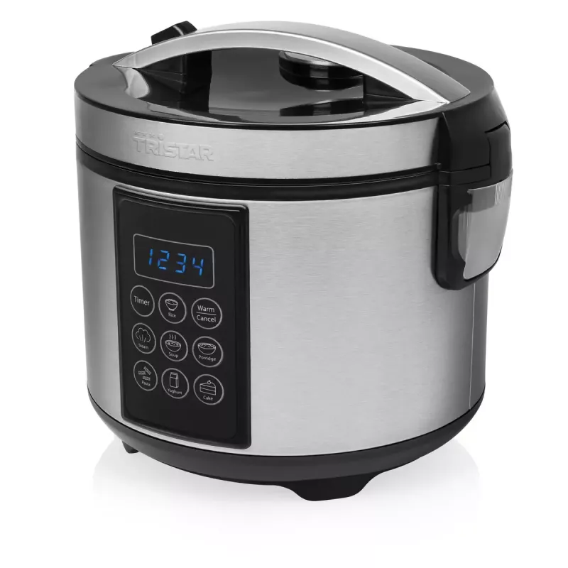 Multicooker Tristar RK-6132 — 1,5 L, 500 W, 7 automatických programov, LCD, nerez/čierna