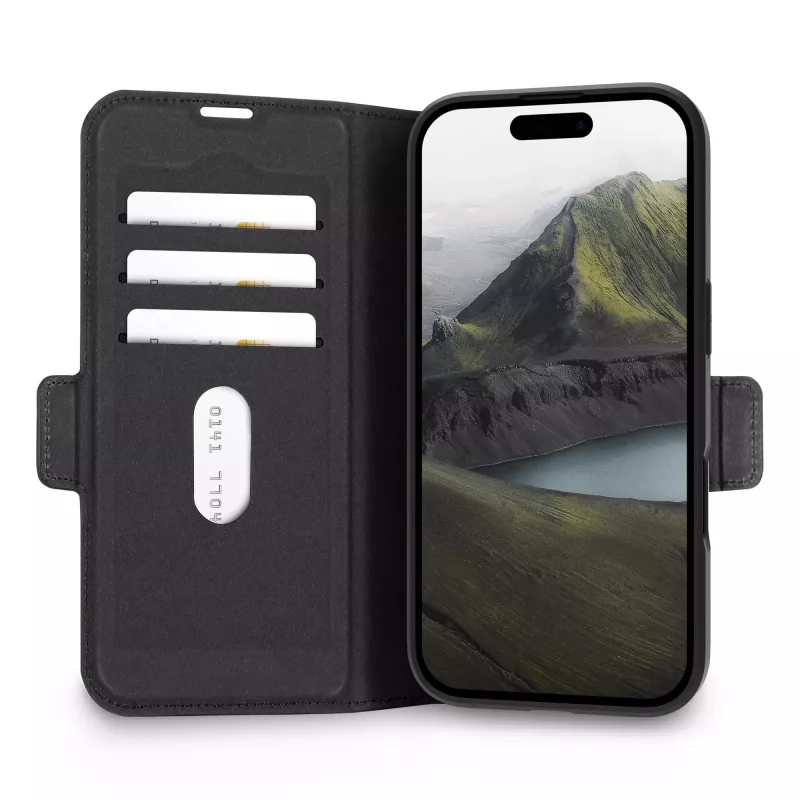 dbramante1928 Oslo Pro puzdro Folio pre iPhone 17, čierne