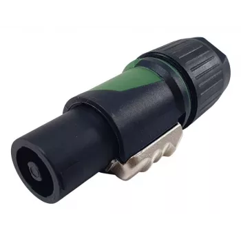 4-pólový speakON káblový konektor EQUIP 4-pólový samica, čierny, 22,5×22,5 mm, 30 g