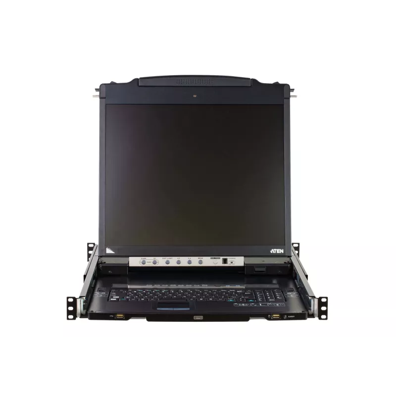 ATEN CL5808N Racková konzola 48,3 cm (19 inch) 1280 x 1024 pixelov kov, plast čierna 1U