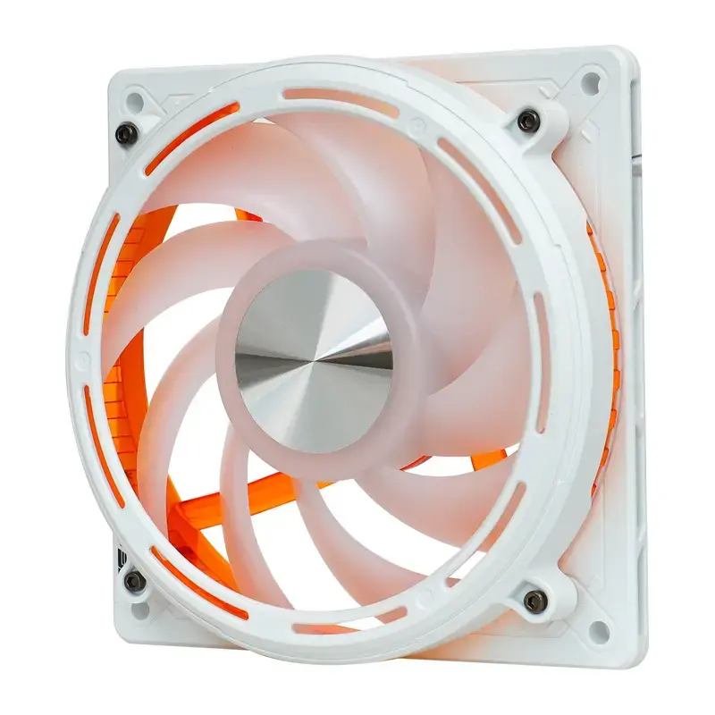 Skriňový ventilátor Darkflash DE8 (biely) — jeden ventilátor/chladenie skrine