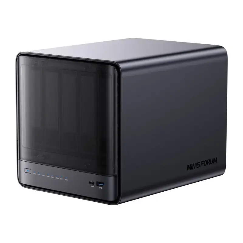 Mini PC Minis Forum NAS N5 Pro AMD Ryzen AI 9 HX Pro 370, 32 GB RAM, 128 GB úložisko
