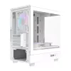 Počítačová skriňa Darkflash DB330M biela v2 s tromi predinštalovanými ventilátormi, podpora micro-ATX/mATX