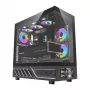 Počítačová skriňa DarkFlash DS950V s predným displejom (čierna) a 6 predinštalovanými ventilátormi