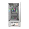Počítačová skriňa DarkFlash DS950V s integrovaným displejom, biela, vrátane 6 ventilátorov