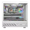 Počítačová skriňa DarkFlash DS950V s integrovaným displejom, biela, vrátane 6 ventilátorov