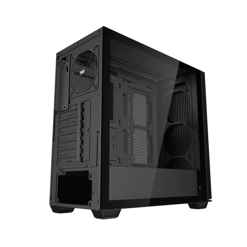ATX počítačová skriňa Darkflash DS900WS — Midi Tower, bez ventilátorov, čierna