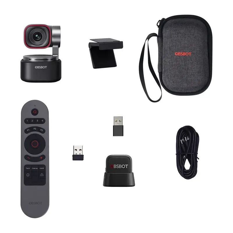 OBSBOT Tiny 3 MIC Combo — AI kamera s integrovaným mikrofónovým poľom a USB-C konektorom