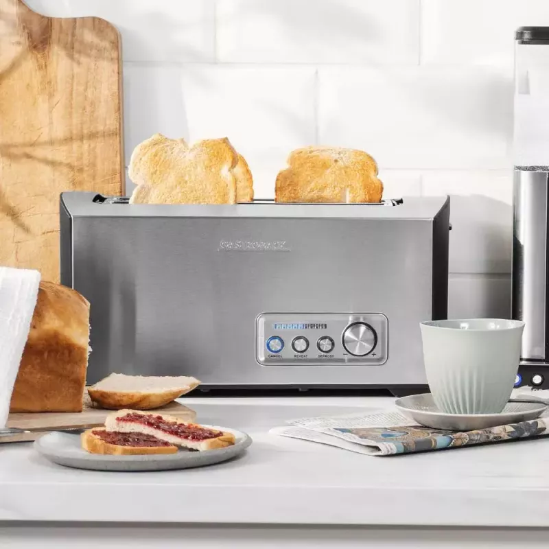 Hriankovač Gastroback Design Pro 4S 2 plátky 1500 W čierny nerez