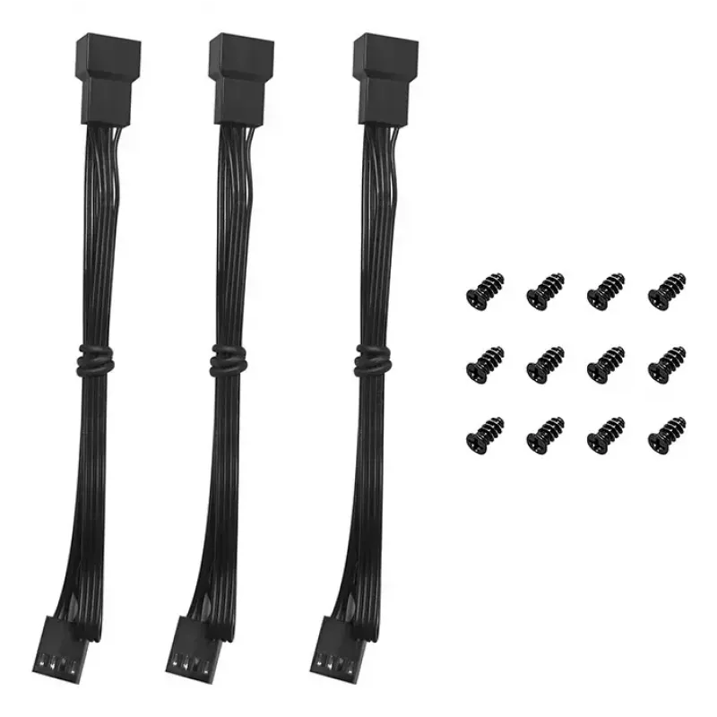 DeepCool FD12 V2 3IN1 120 mm ventilátor do skrinky, 3-balenie, čierny (R-FD12V2-BKNPN3-G)