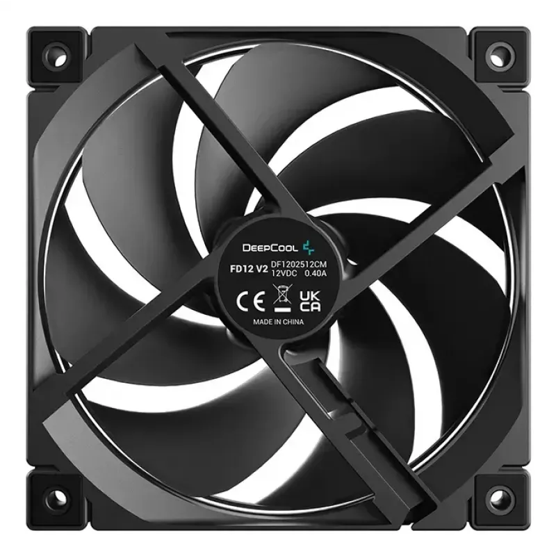 DeepCool FD12 V2 3IN1 120 mm ventilátor do skrinky, 3-balenie, čierny (R-FD12V2-BKNPN3-G)