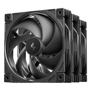DeepCool FD12 V2 3IN1 120 mm skriňový ventilátor, balenie 3 ks, čierna (R-FD12V2-BKNPN3-G)