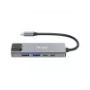 Equip 5-in-1 multifunkčný adaptér, 2,5GbE, USB-A x 2, USB-C x 1, USB-C, 100W USB PD