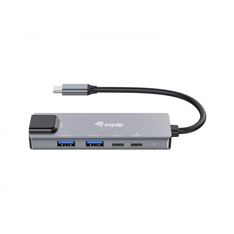 Equip 5-in-1 multifunkčný adaptér, 2,5GbE, USB-A x 2, USB-C x 1, USB-C, 100W USB PD