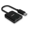 Lindy DisplayPort na 2 porty HDMI MST hub, DisplayPort, 2 x HDMI, konektor samec, konektor samica, rovný, rovný