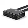 Lindy 2-portový DisplayPort 1.2, USB Type-C, USB 2.0 a audio kábel KVM switch