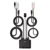 Lindy 2-portový DisplayPort 1.2, USB Type-C, USB 2.0 a audio kábel KVM switch