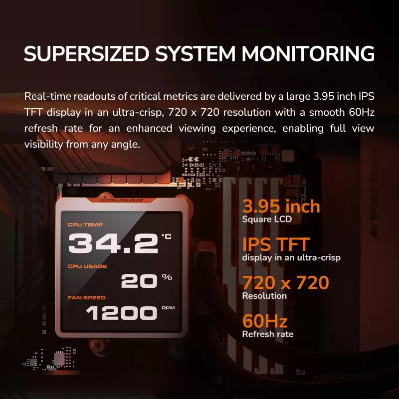 All-in-One CPU kvapalinový chladič Cougar Poseidon Vistek Pro 240, ARGB, 120-mm ventilátor, biely
