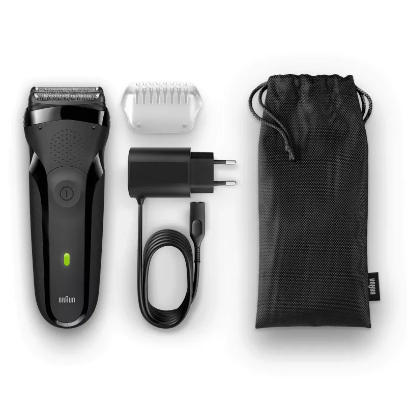 Braun Series 3 301s fóliový holiaci strojček zastrihávač čierna