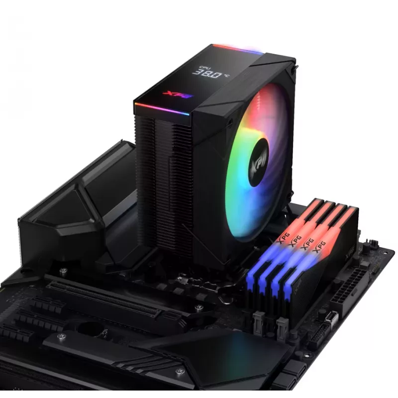 XPG MAESTRO PLUS 42SA CPU vzduchový chladič, vzduchový chladič, 12 cm, čierna