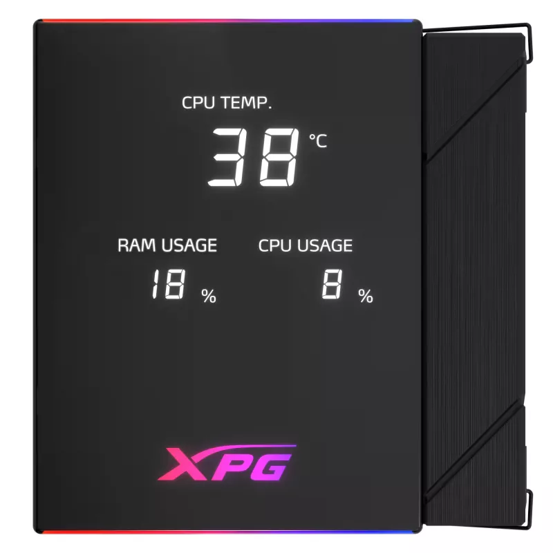 XPG MAESTRO PLUS 62DA CPU vzduchový chladič, vzduchový chladič, 12 cm, čierna