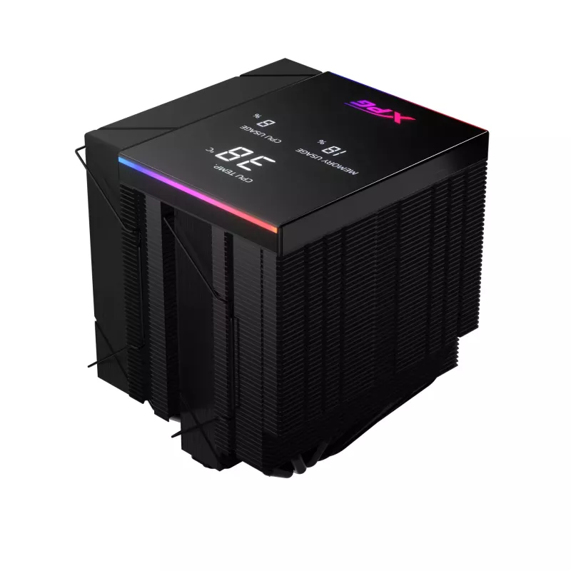 XPG MAESTRO PLUS 62DA CPU vzduchový chladič, vzduchový chladič, 12 cm, čierna
