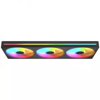 Cougar Unity360-FB Single-Frame 360 ARGB PWM Forward, 120mm×3, 700–2500 RPM, FDB, 5,4 mmH2O, čierna