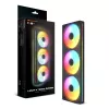 Cougar Unity360-FB Single-Frame 360 ARGB PWM Forward, 120mm×3, 700–2500 RPM, FDB, 5,4 mmH2O, čierna
