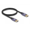 DeLOCK DisplayPort kábel 8K 60 Hz 5 m fialový kov