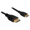 HDMI kábel Ethernet A -> Mini C samec/samec 1,00 m tenký DELOCK 83132