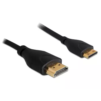 HDMI kábel Ethernet A -> Mini C samec/samec 1,00 m tenký DELOCK 83132