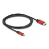 DELOCK USB Type-C na DisplayPort kábel 8K 30Hz HDR 2m červený