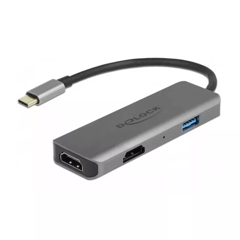 DeLOCK USB Type-C Dual HDMI adaptér 4K 60Hz USB port