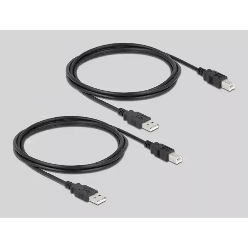 DeLOCK 11493 Prepínač počítačov čierny USB Type-A Type-B 0,48 Gbit/s